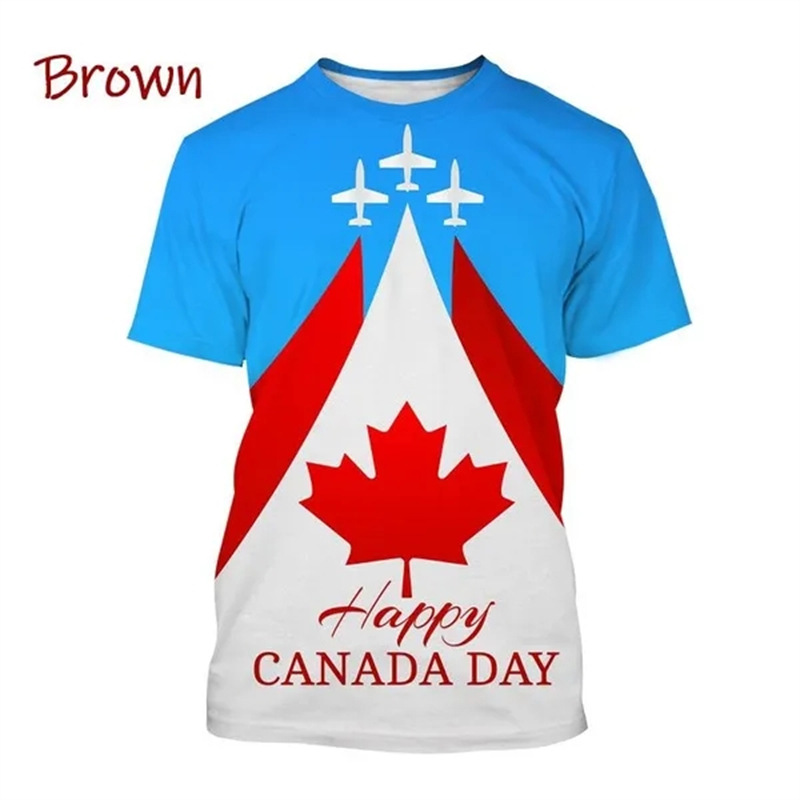 I Love Canada Flag Graphic T S – Summer Clothing Women Canada recenzja i cena